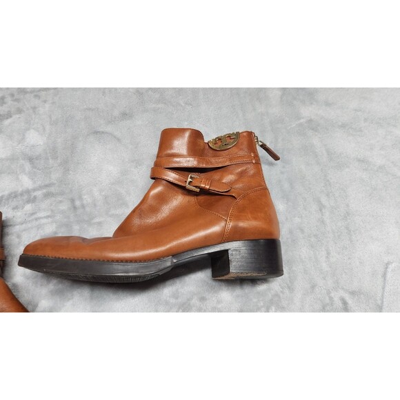 Tory Burch Women's Size 9M Penny Brown Sidney Ankle Boot Booties - Picture 2 of 11